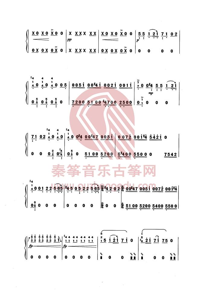 儿童古筝曲谱大全简谱图片分享下载